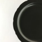 画像2: 黒マット桔梗渕6寸皿 [有田焼 弥源次窯] (2)