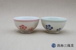 画像3: 虹彩桜茶碗/ブルー［有田焼 田清窯］ (3)