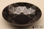 画像5: 黒マットダイヤ平鉢　TWF2023テーブルウェアフェスティバル (5)